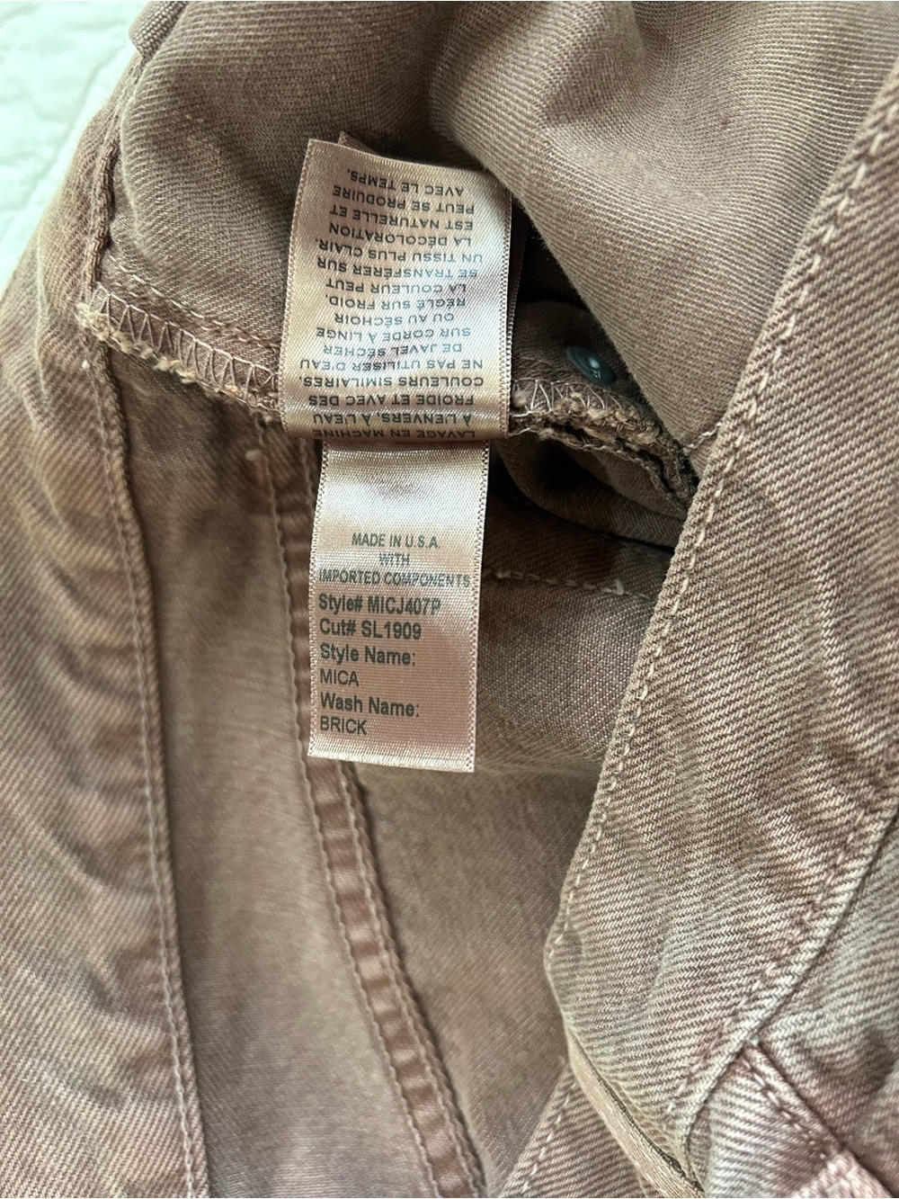 SLVRLAKE Mica Wide-Leg Jeans in Brown size 30 - Picture 9 of 10